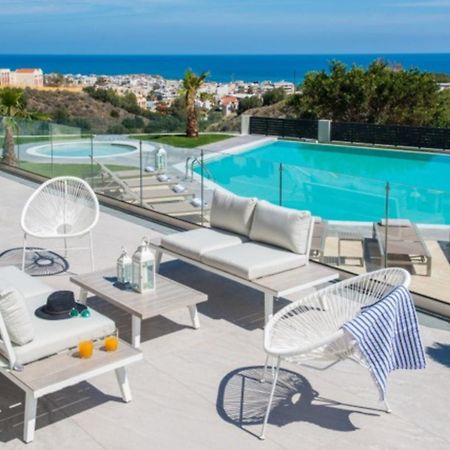 Orama Luxury Villa 4 Bedrooms With Private Pool 赫索尼索斯 外观 照片