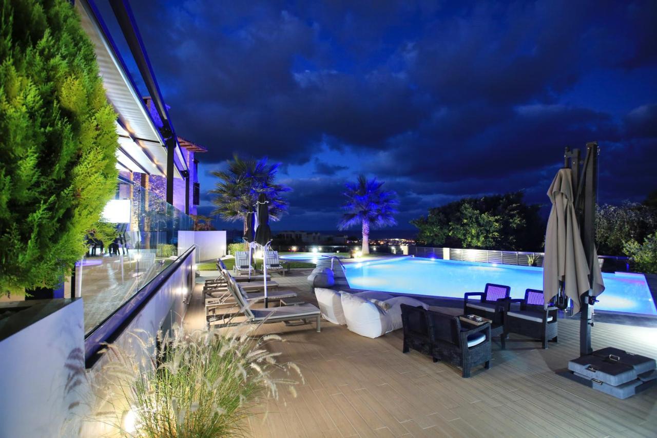 Orama Luxury Villa 4 Bedrooms With Private Pool 赫索尼索斯 外观 照片