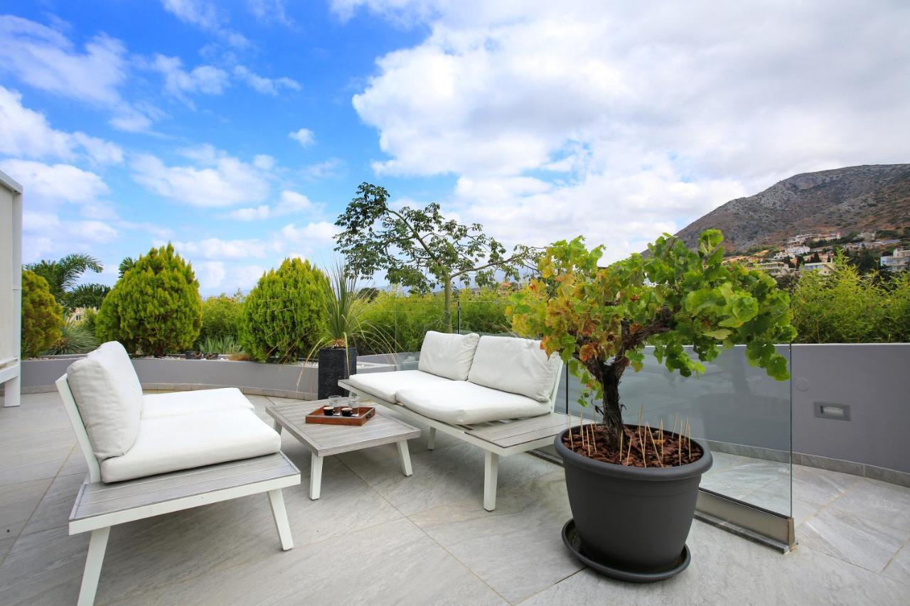 Orama Luxury Villa 4 Bedrooms With Private Pool 赫索尼索斯 外观 照片