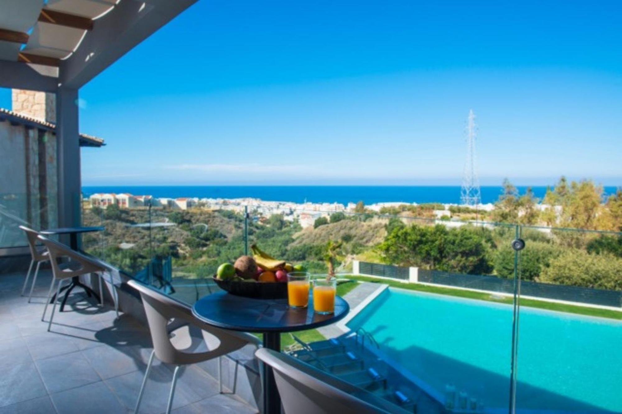 Orama Luxury Villa 4 Bedrooms With Private Pool 赫索尼索斯 外观 照片