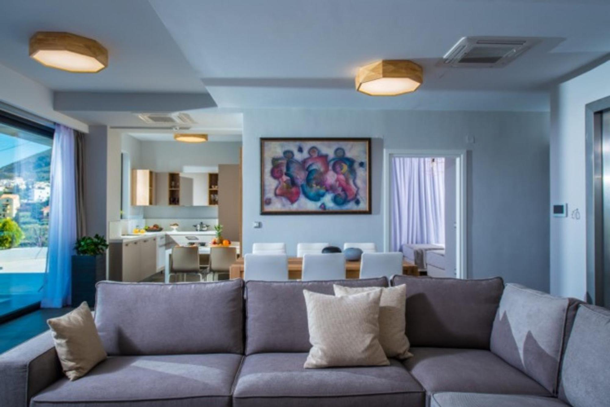 Orama Luxury Villa 4 Bedrooms With Private Pool 赫索尼索斯 外观 照片