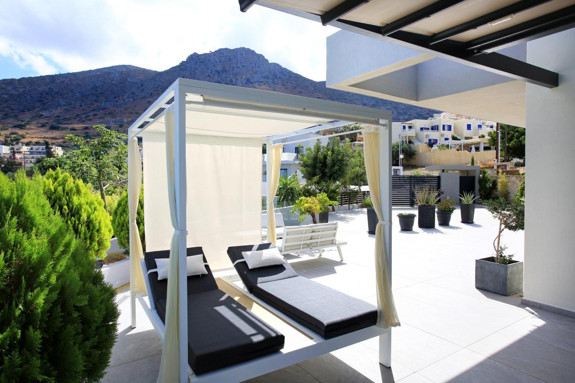 Orama Luxury Villa 4 Bedrooms With Private Pool 赫索尼索斯 外观 照片