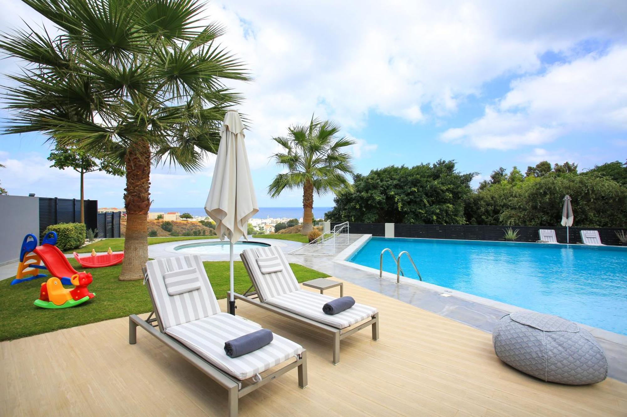 Orama Luxury Villa 4 Bedrooms With Private Pool 赫索尼索斯 外观 照片