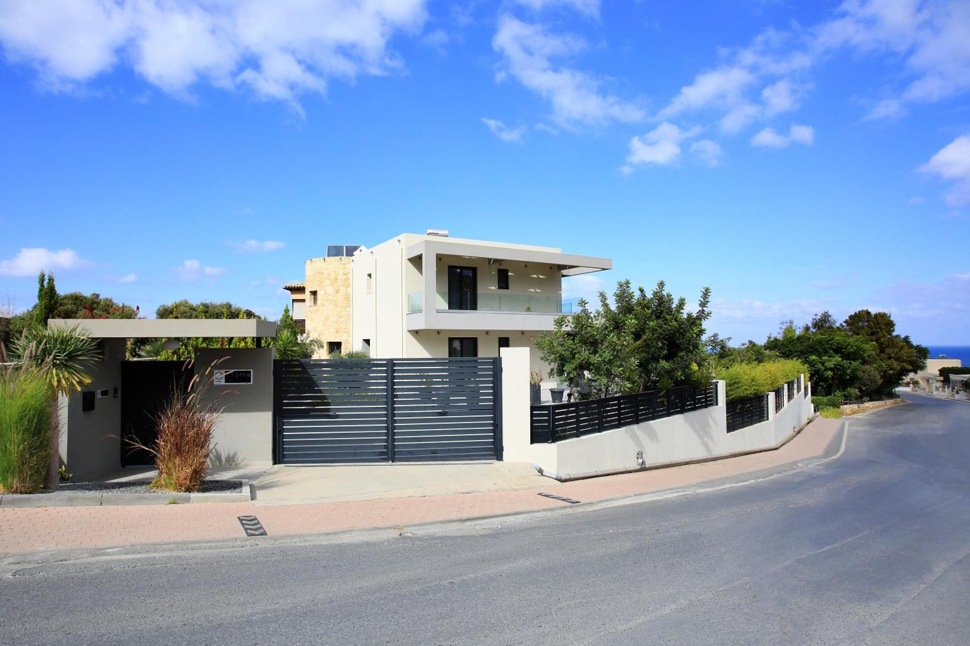 Orama Luxury Villa 4 Bedrooms With Private Pool 赫索尼索斯 外观 照片